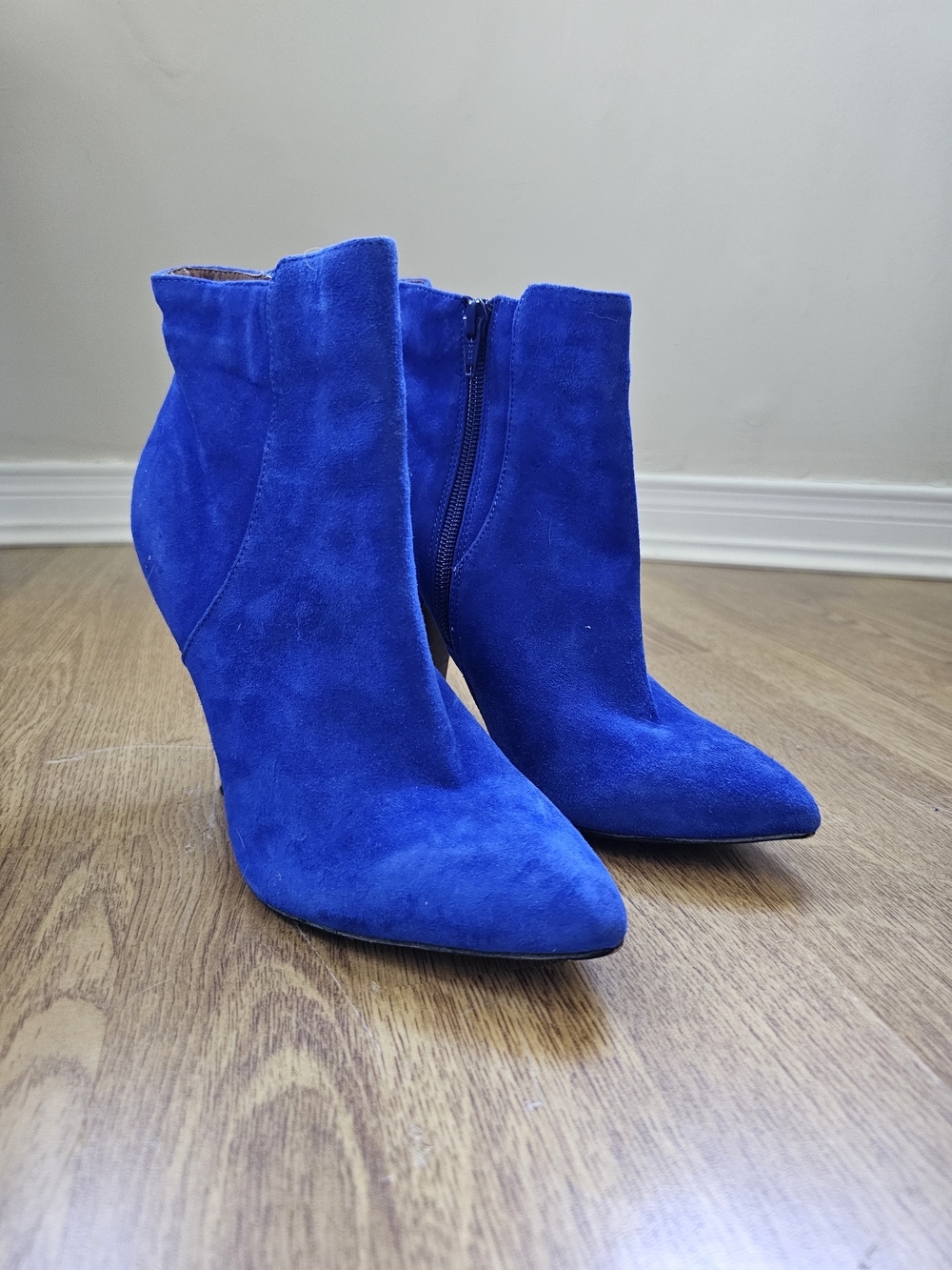 Aldo Royal Blue Suede Women's Ankle Boots